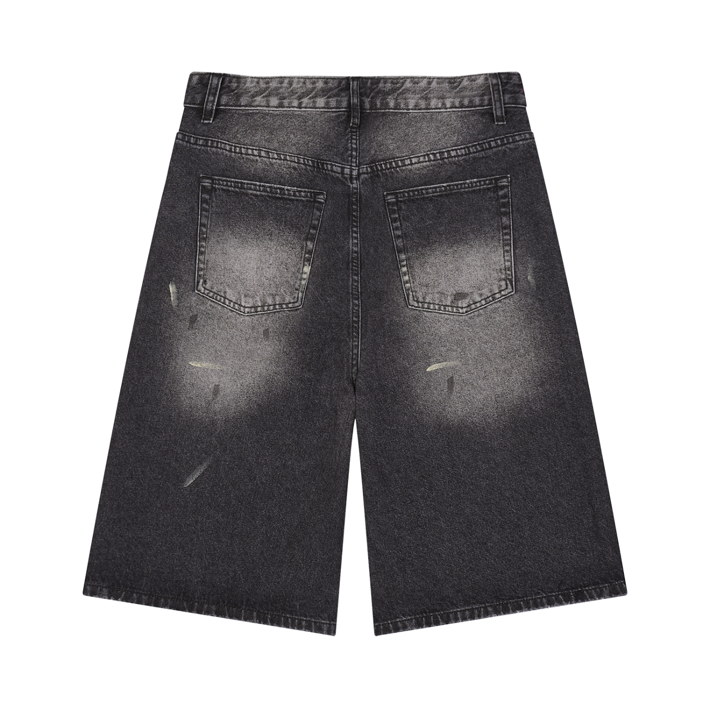 Wide Leg Denim Shorts